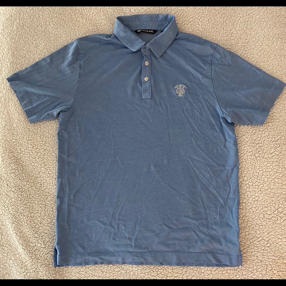 Travis Mathew Wannamoisett Logo’d Golf Polo.
